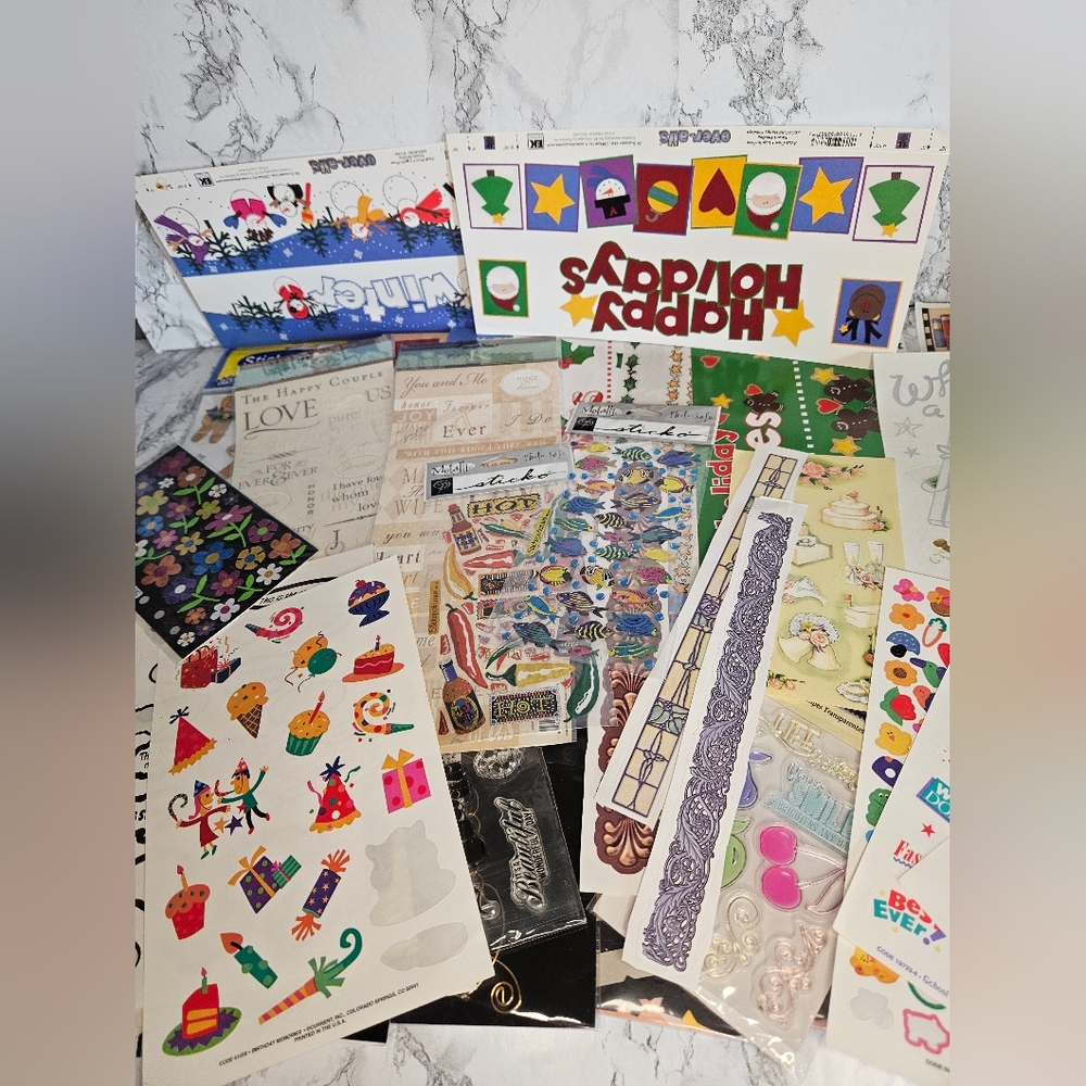 Mixed Media Sticker Lot